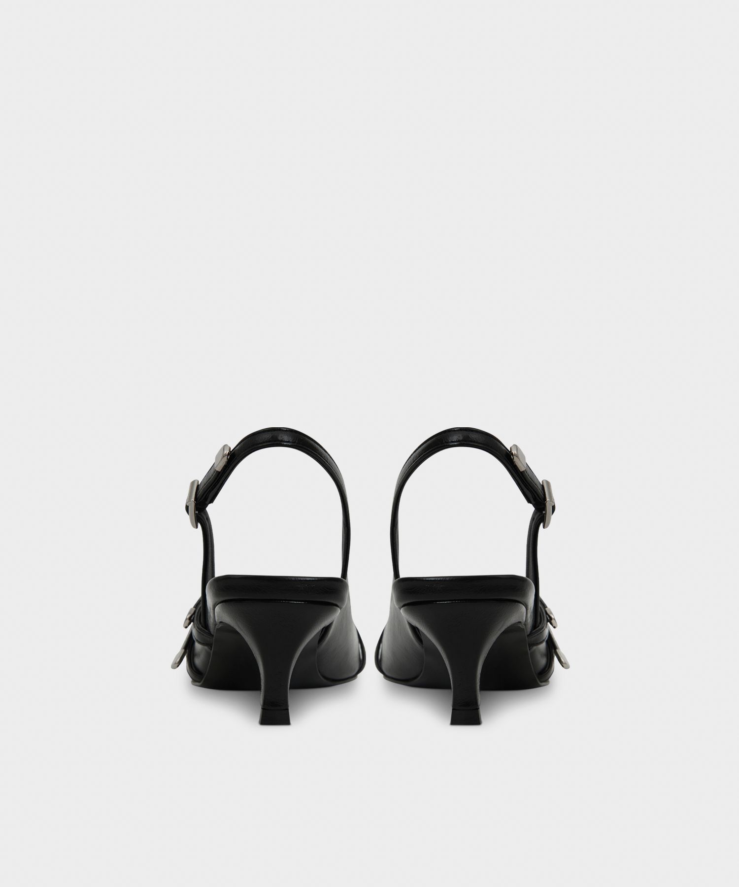 【khiho】キホ　BELTEDSLINGBACK MUSINSA | KHIHO BELTED SLINGBACK / BLACK