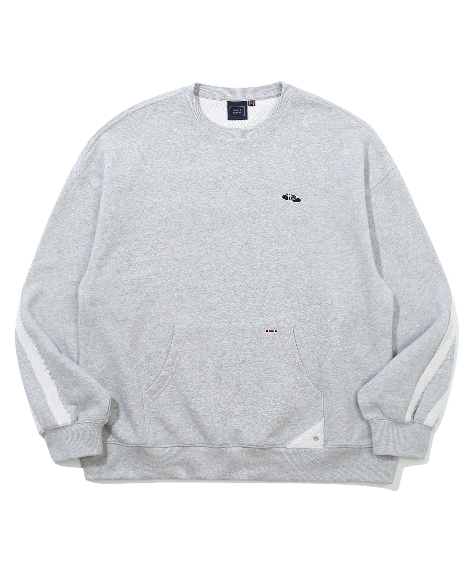 【ROMANTIC CROWN】22FW★ FLECK POCKET SWEAT SHIRT ROMANTIC CROWN]☆FLECK POCKET SWEAT SHIRT