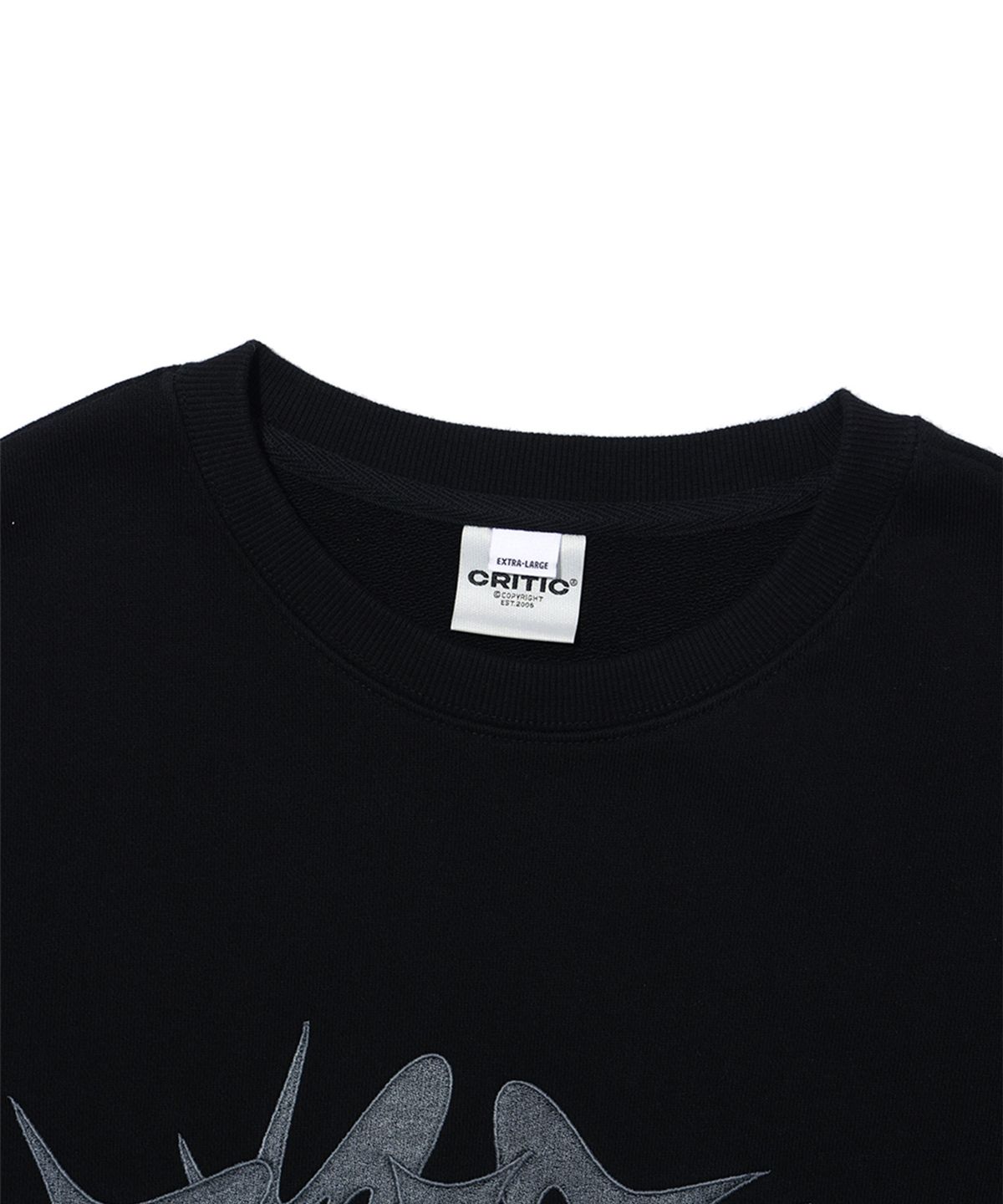 크리틱(CRITIC) ESPINA LOGO SWEATSHIRTS BLACK