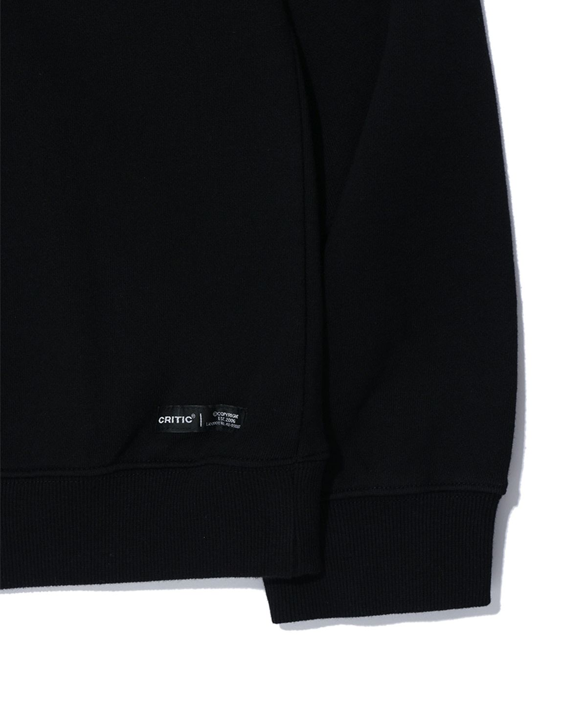 크리틱(CRITIC) ESPINA LOGO SWEATSHIRTS BLACK