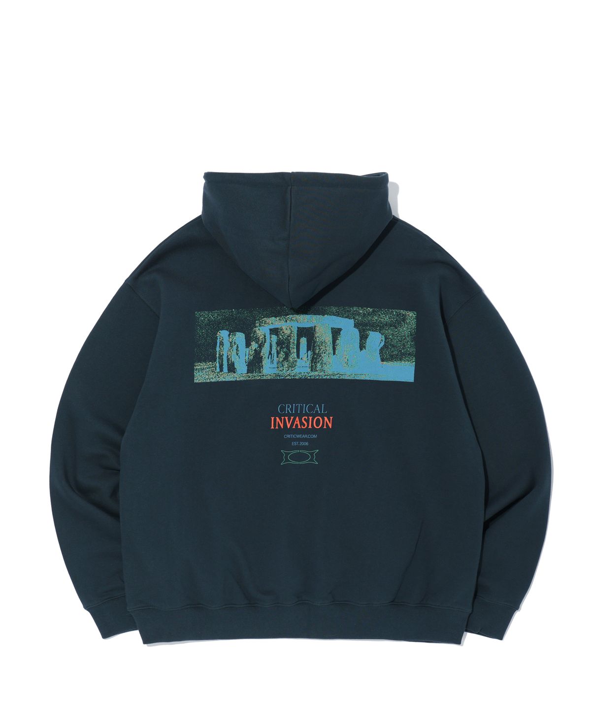 크리틱(CRITIC) INVASION HOODIE DARK GREEN