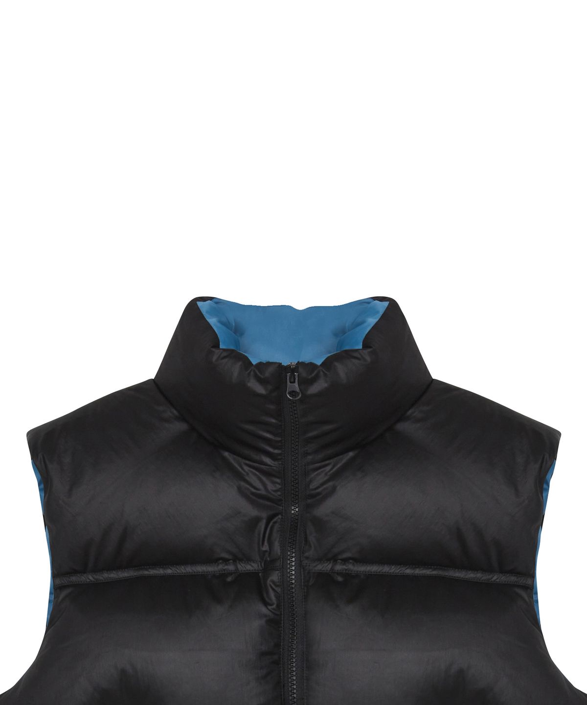 러브이즈트루(LUVISTRUE) AM STAR LOGO PADDING VEST(BLACK)