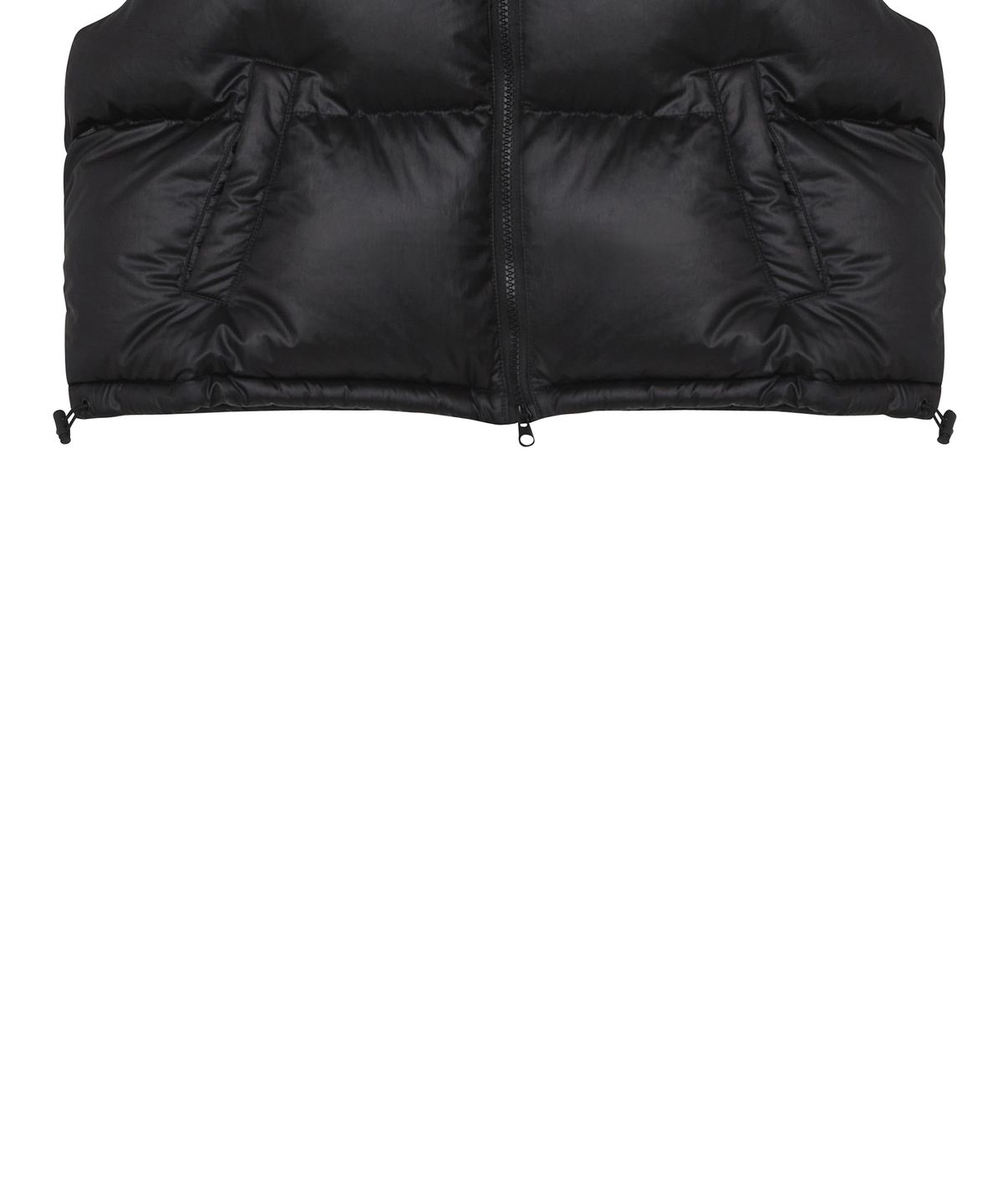 러브이즈트루(LUVISTRUE) AM STAR LOGO PADDING VEST(BLACK)