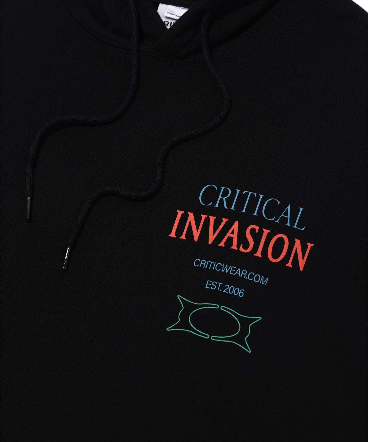 크리틱(CRITIC) INVASION HOODIE BLACK