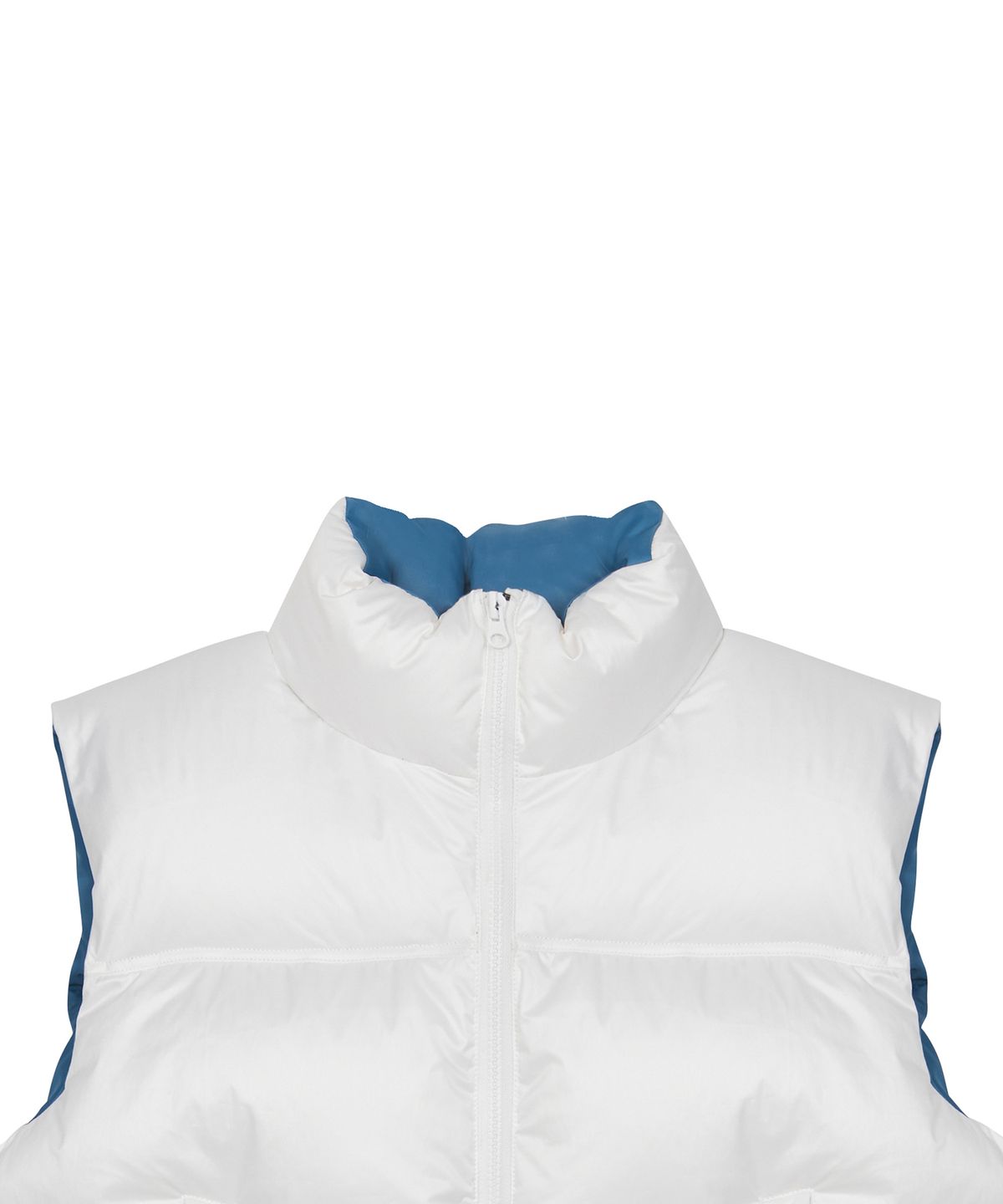 러브이즈트루(LUVISTRUE) AM STAR LOGO PADDING VEST(WHITE)