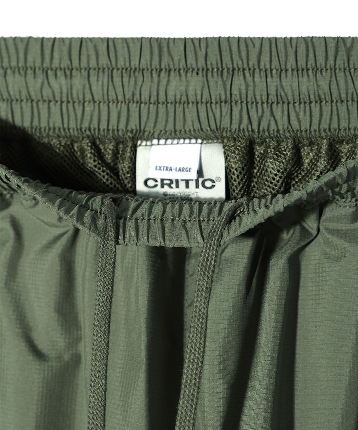 크리틱(CRITIC) WORMHOLE LOGO PANTS KHAKI