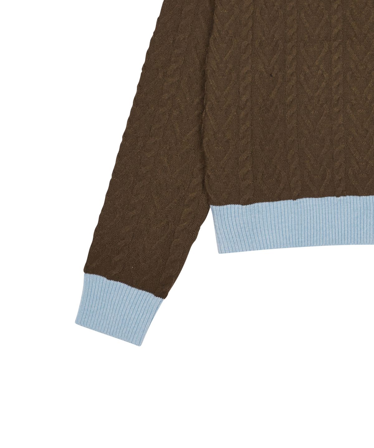 러브이즈트루(LUVISTRUE) AC LOGO COLLAR KNIT(BROWN)