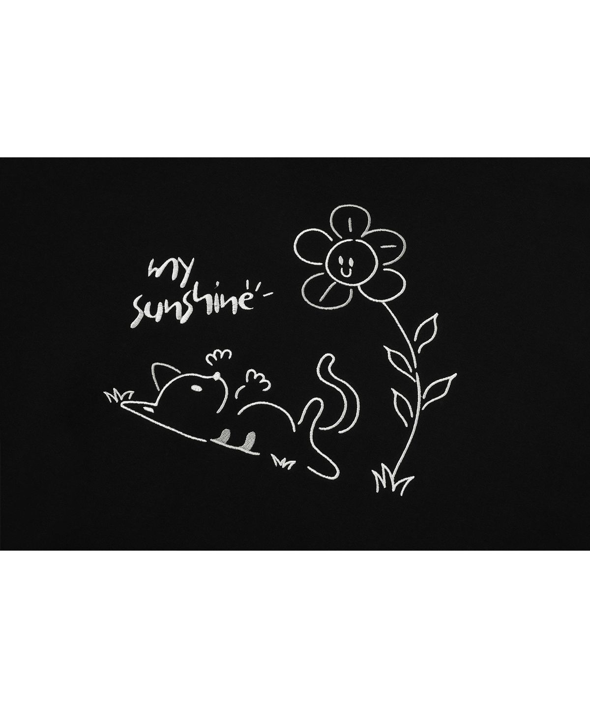 꼼파뇨(CPGN STUDIO) My Sunshine 자수 후드티 블랙