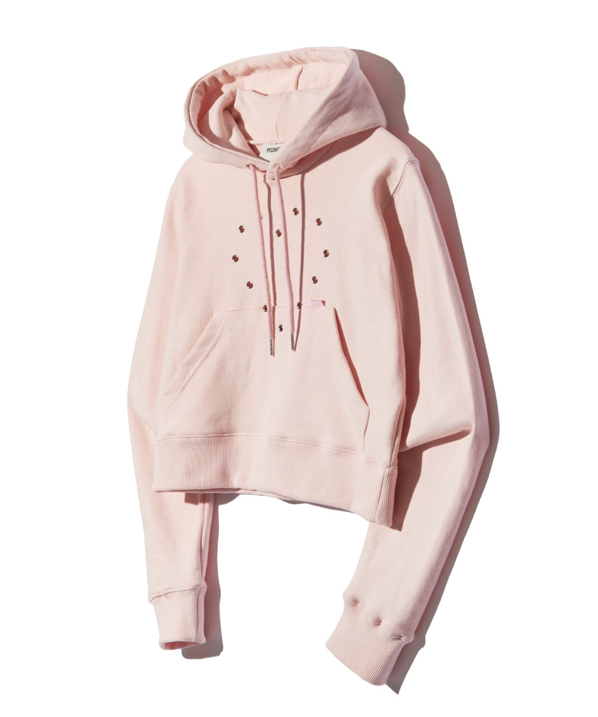 피스메이커(PIECE MAKER) HEART EYELET HOODIE (PINK) (2TYPE)