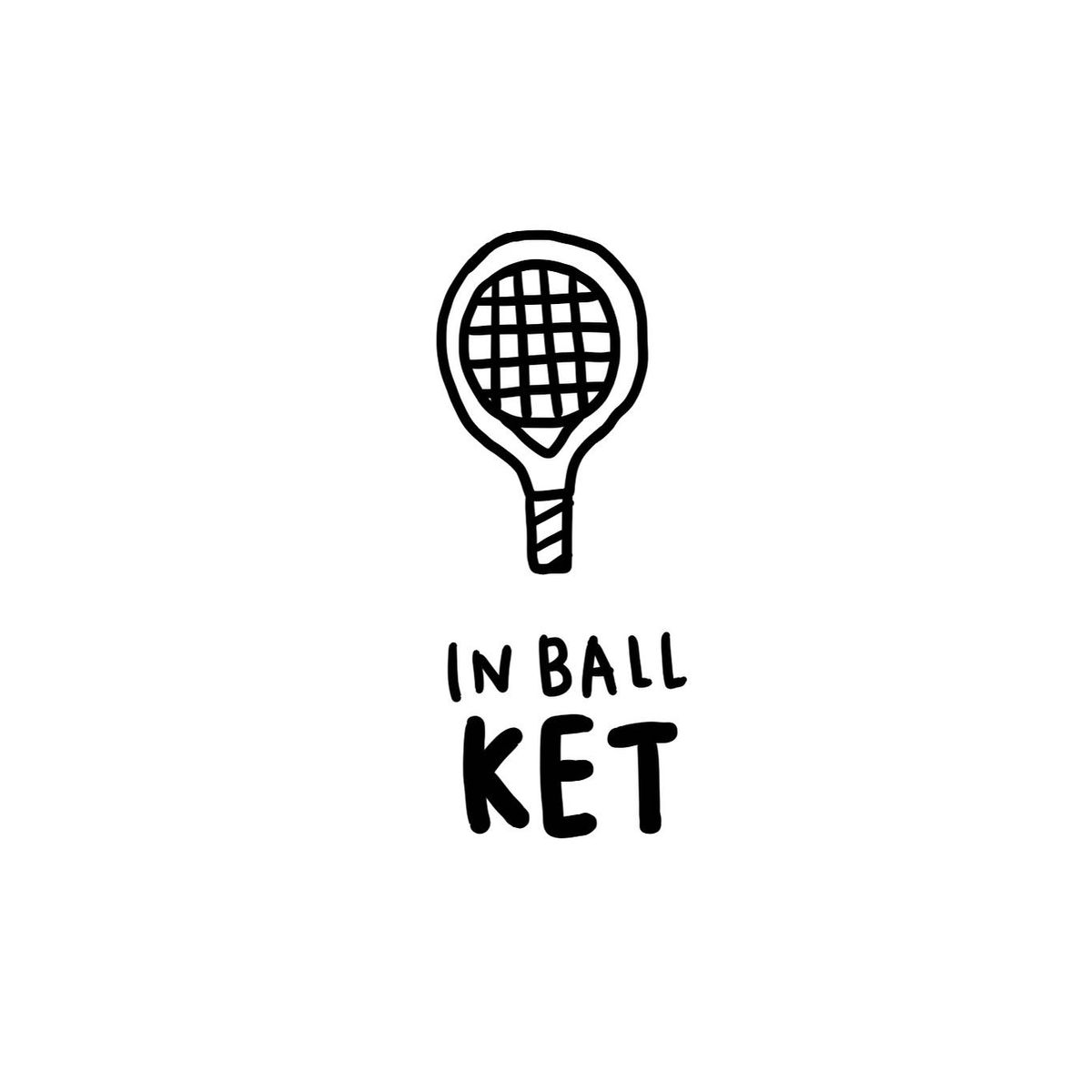 인볼(IN BALL) 테니스 라켓 화이트 볼캡