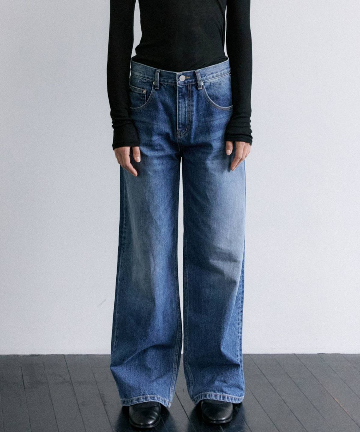 마이스(MAIS) LONG WIDE DENIM PANTS / BLUE