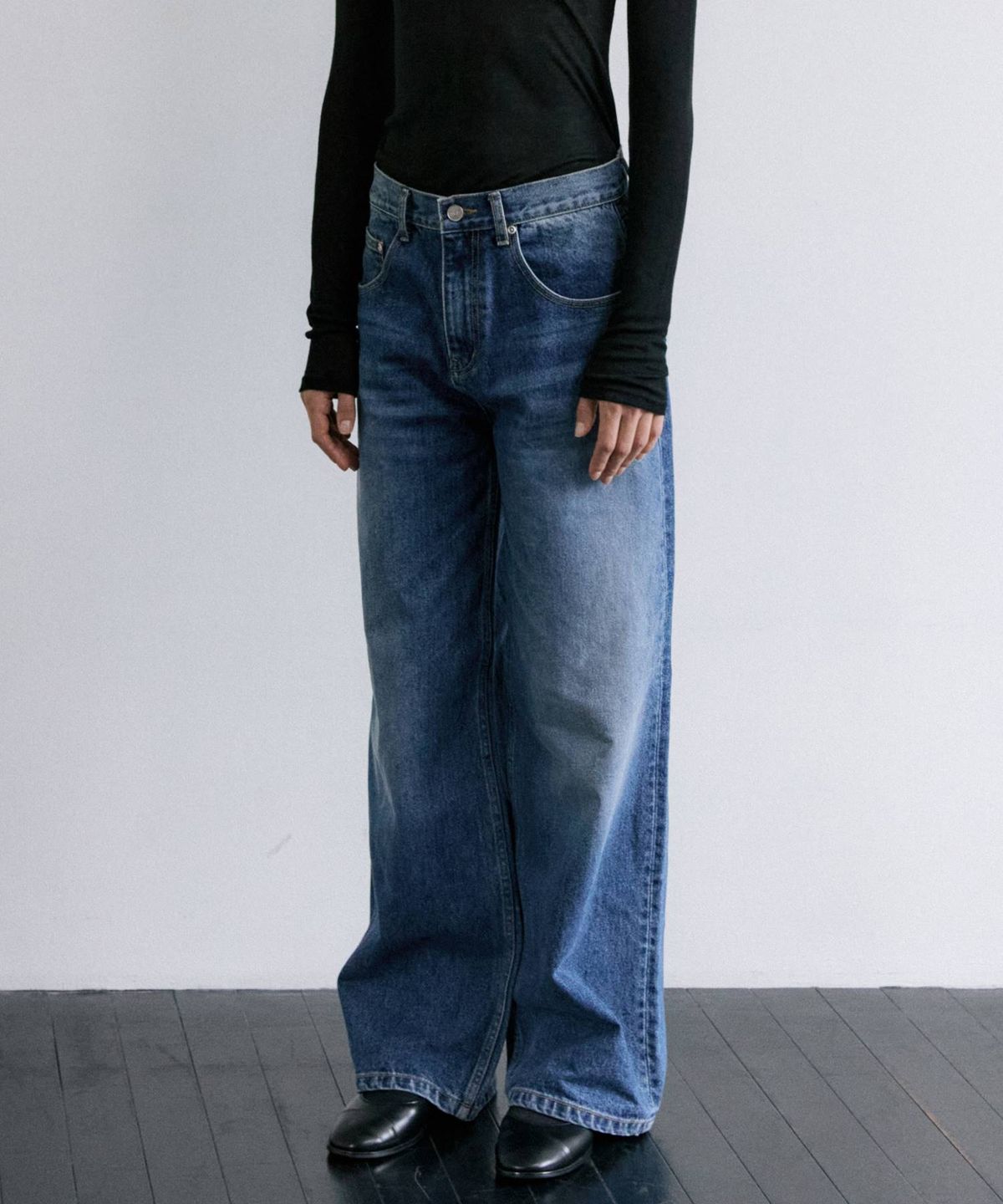 마이스(MAIS) LONG WIDE DENIM PANTS / BLUE