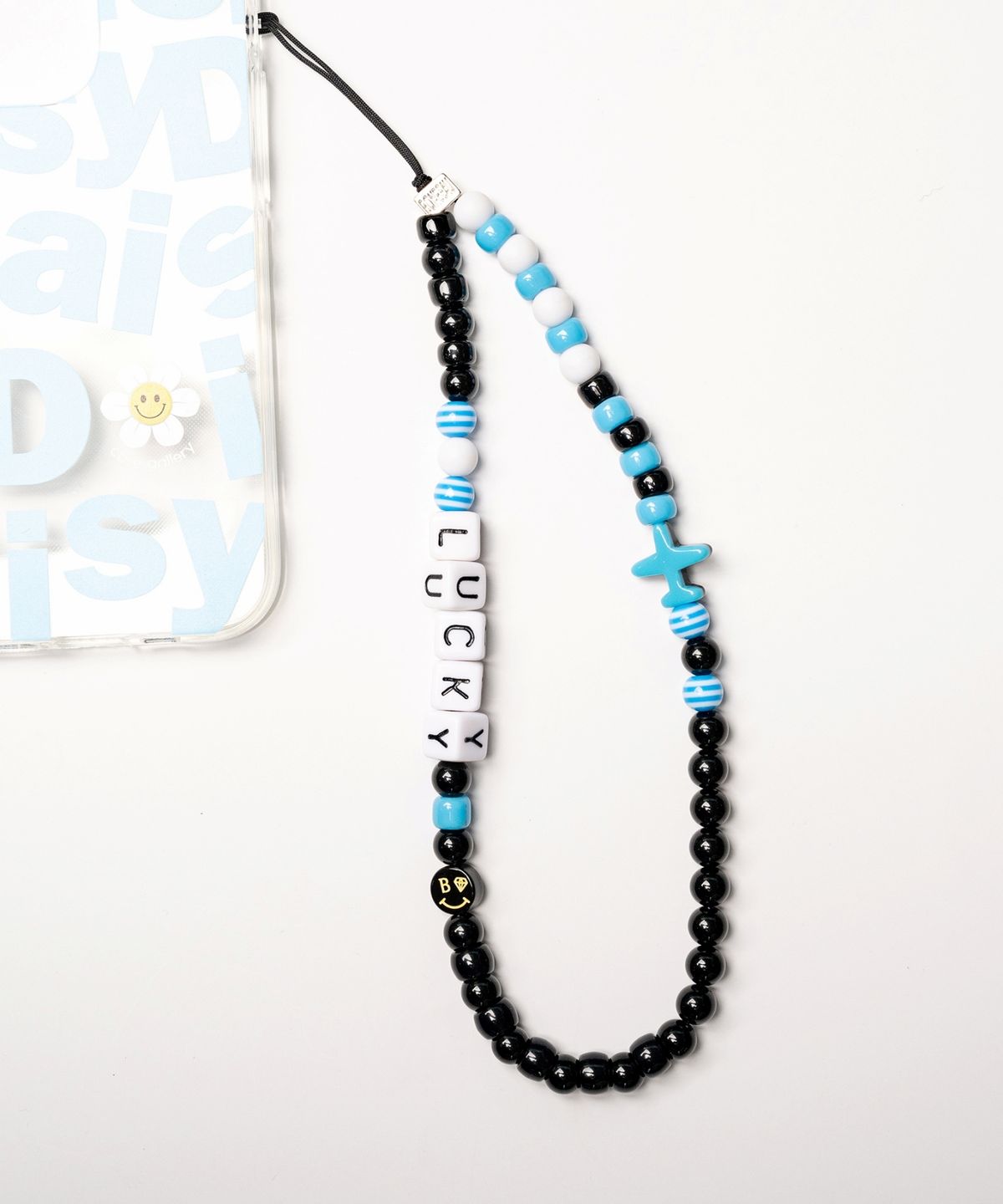 봉보(BONBEAU) Kitsch motive initial phone strap 키치 모티브 이니셜 비즈 폰 스트랩