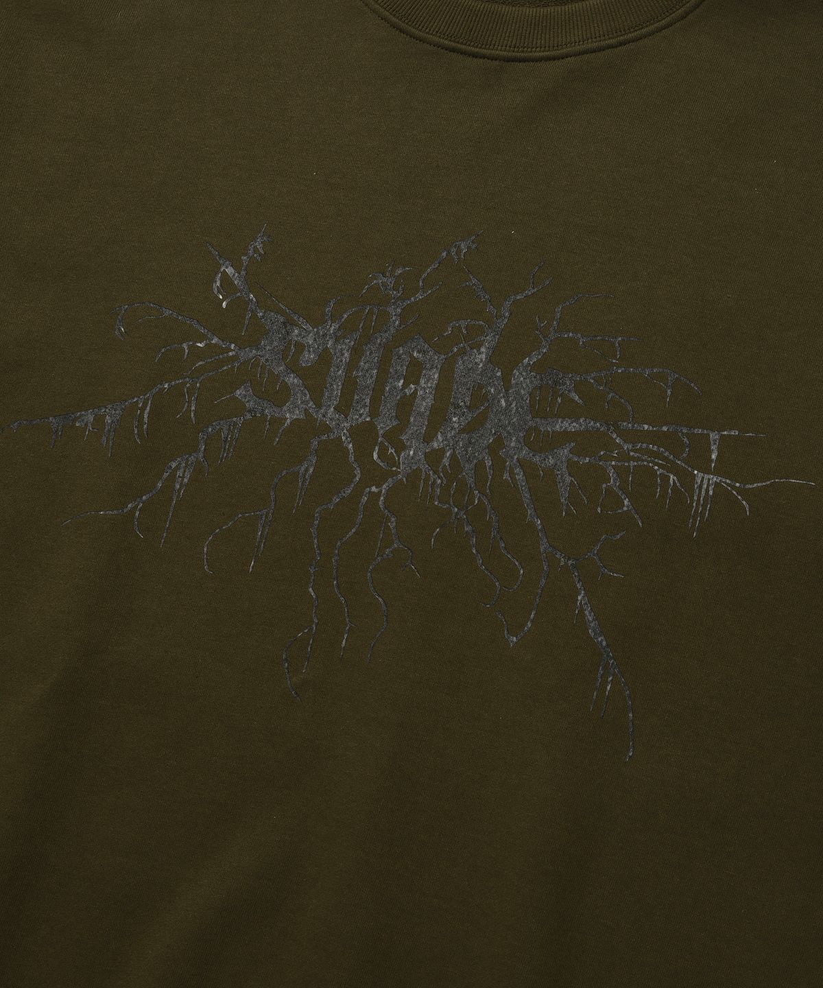 스웨이드(SUADE) BRANCH SUADE CREWNECK [OLIVE]