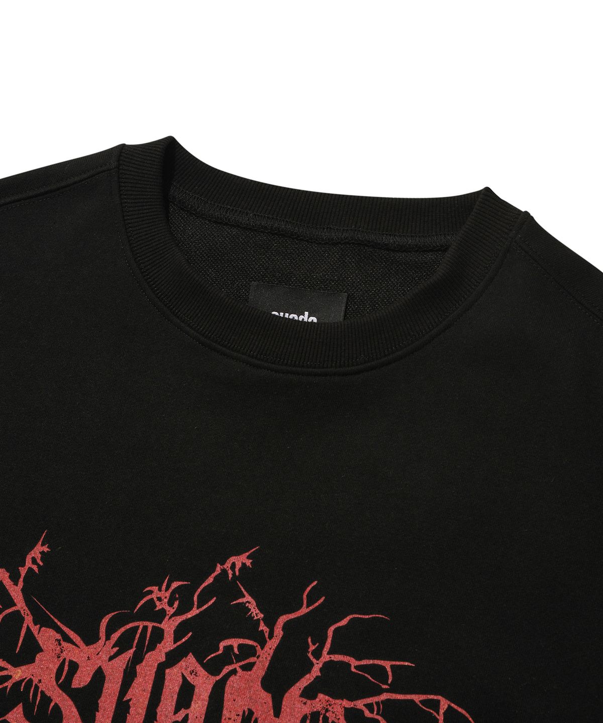 스웨이드(SUADE) BRANCH SUADE CREWNECK [BLACK]