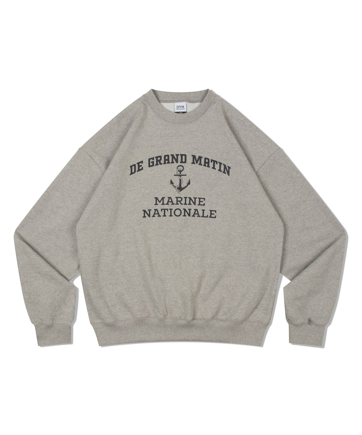 디 그랜드 마틴(DE GRAND MATIN) V.HEAVY SWEAT MARINE_MELANGE GRAY