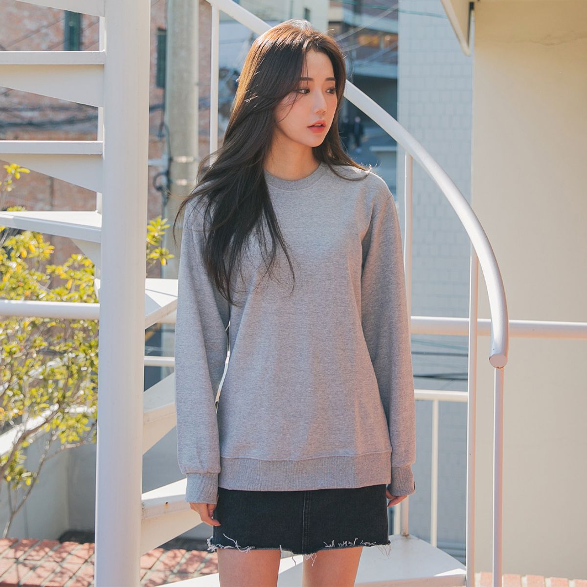앨빈클로(ALVINCLO) 데일리 베이직 무지 [특양면/기모] 맨투맨 티셔츠 MAR630 (19COLOR)