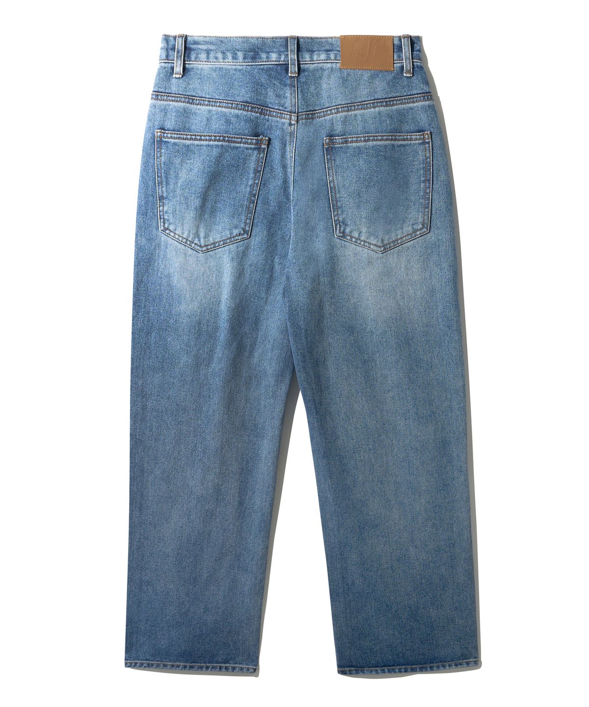 그루브라임(GROOVE RHYME) DENIM WIDE PANTS (BLUE) [LRSFDDW715M]