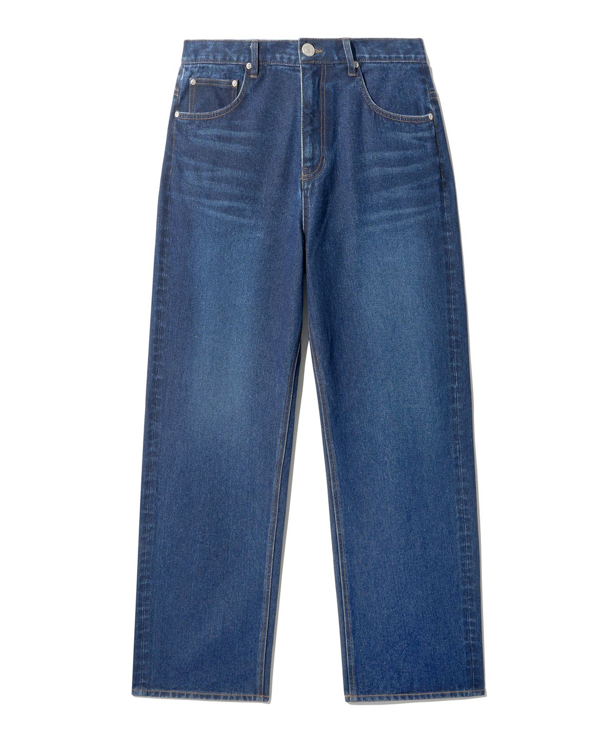 그루브라임(GROOVE RHYME) DENIM WIDE PANTS (DARK INDIGO BLUE) [LRSFDDW715M]