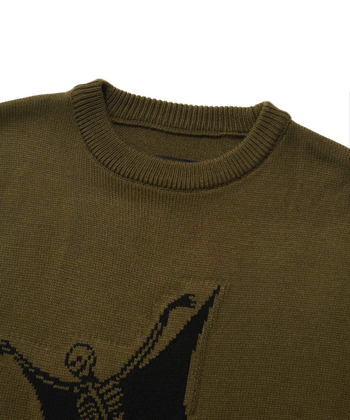 스웨이드(SUADE) SKULL STAR KNIT [OLIVE]