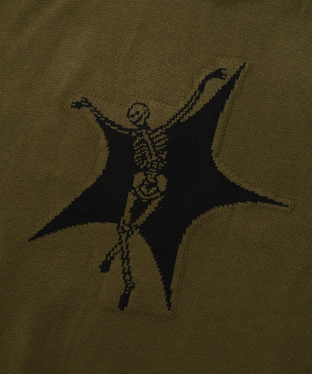 스웨이드(SUADE) SKULL STAR KNIT [OLIVE]