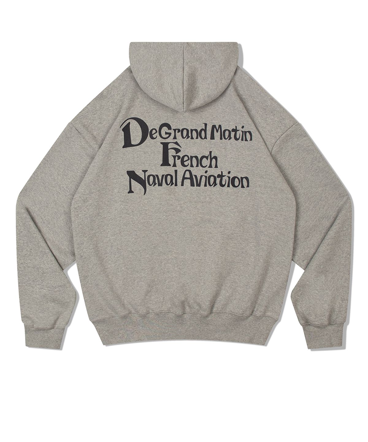 디 그랜드 마틴(DE GRAND MATIN) V.HEAVY HOOD SWEAT DE_MELANGE GRAY