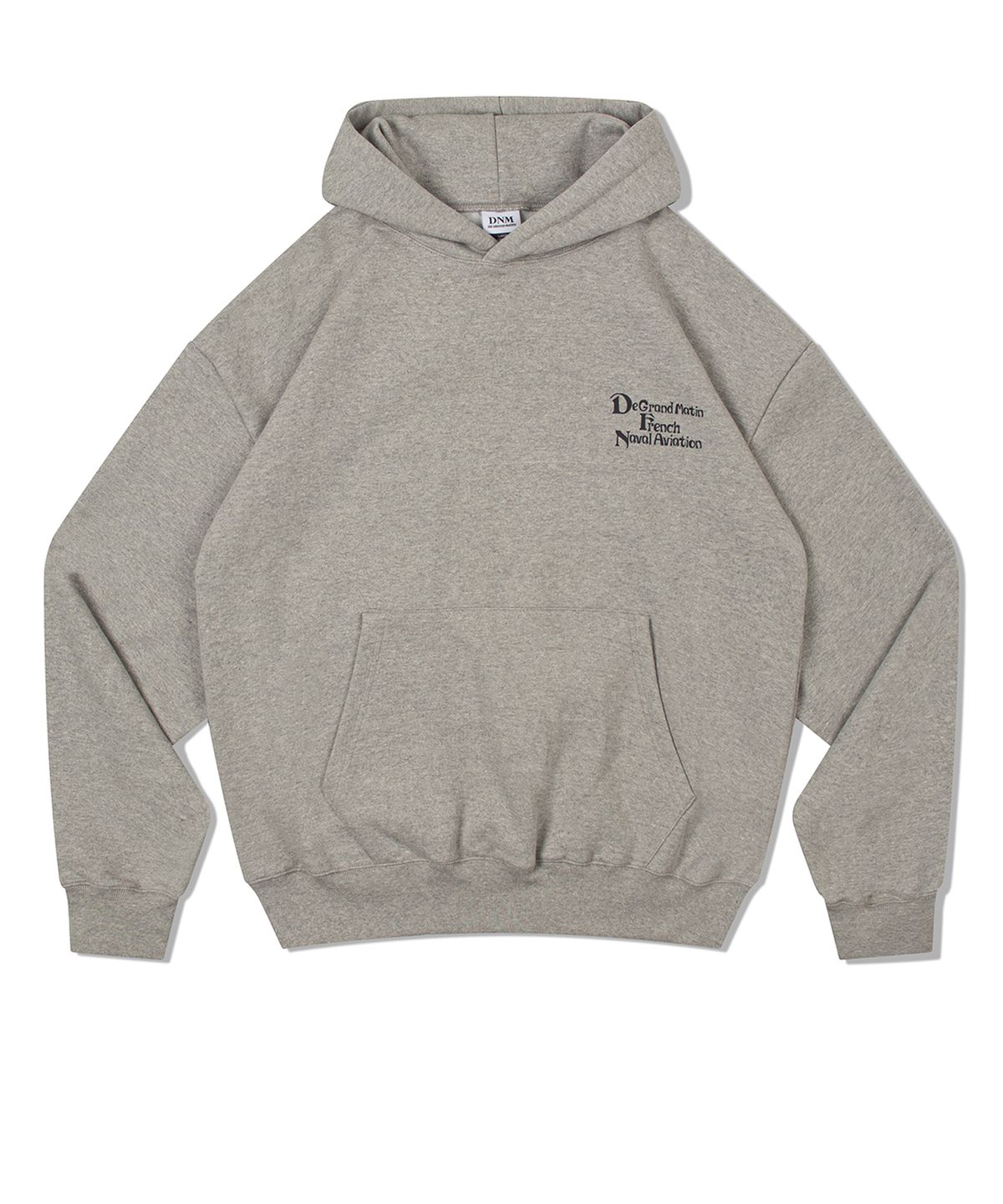 디 그랜드 마틴(DE GRAND MATIN) V.HEAVY HOOD SWEAT DE_MELANGE GRAY