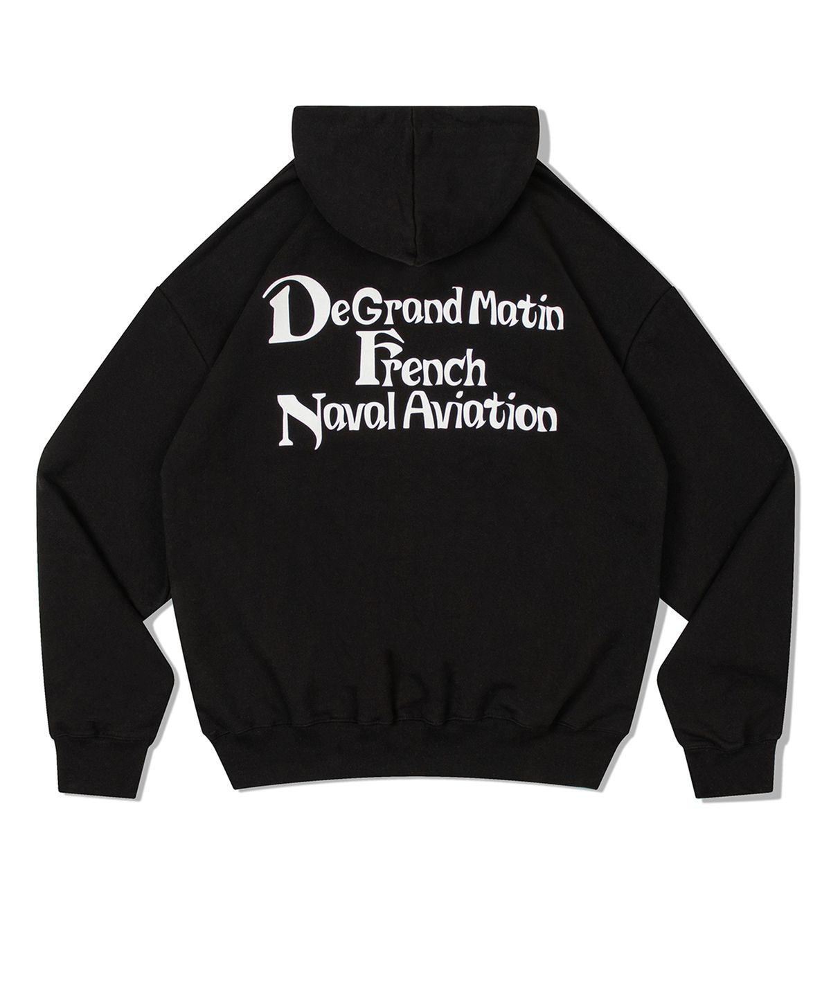 디 그랜드 마틴(DE GRAND MATIN) V.HEAVY HOOD SWEAT DE_BLACK