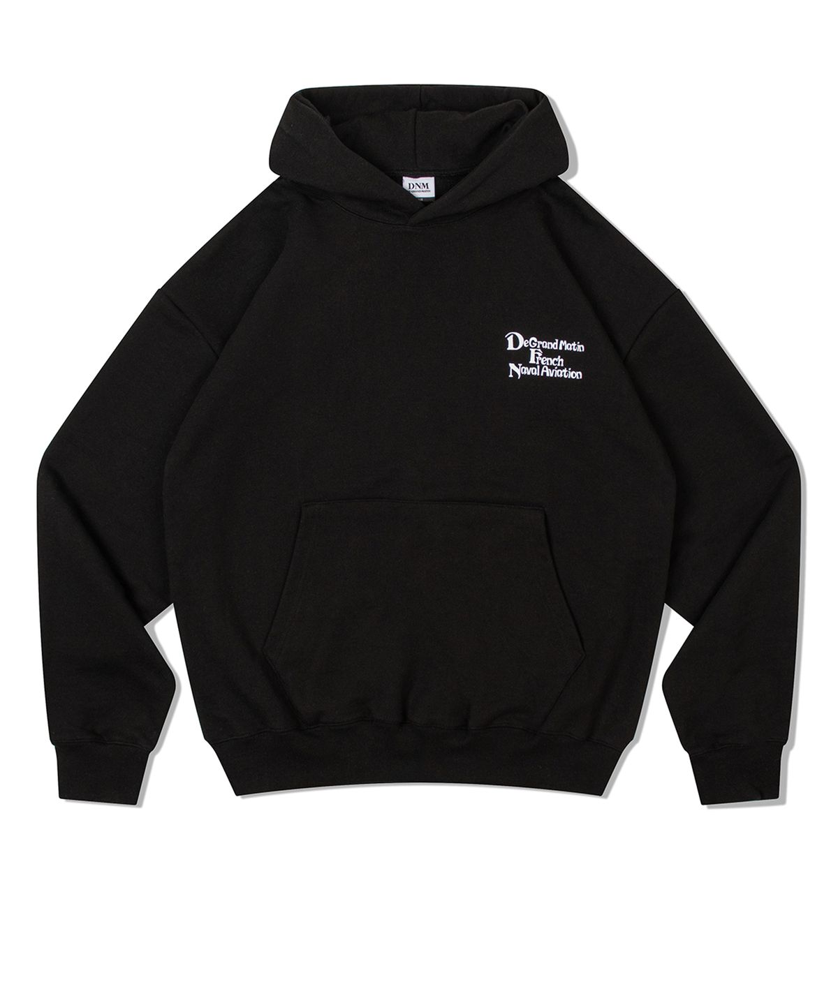 디 그랜드 마틴(DE GRAND MATIN) V.HEAVY HOOD SWEAT DE_BLACK