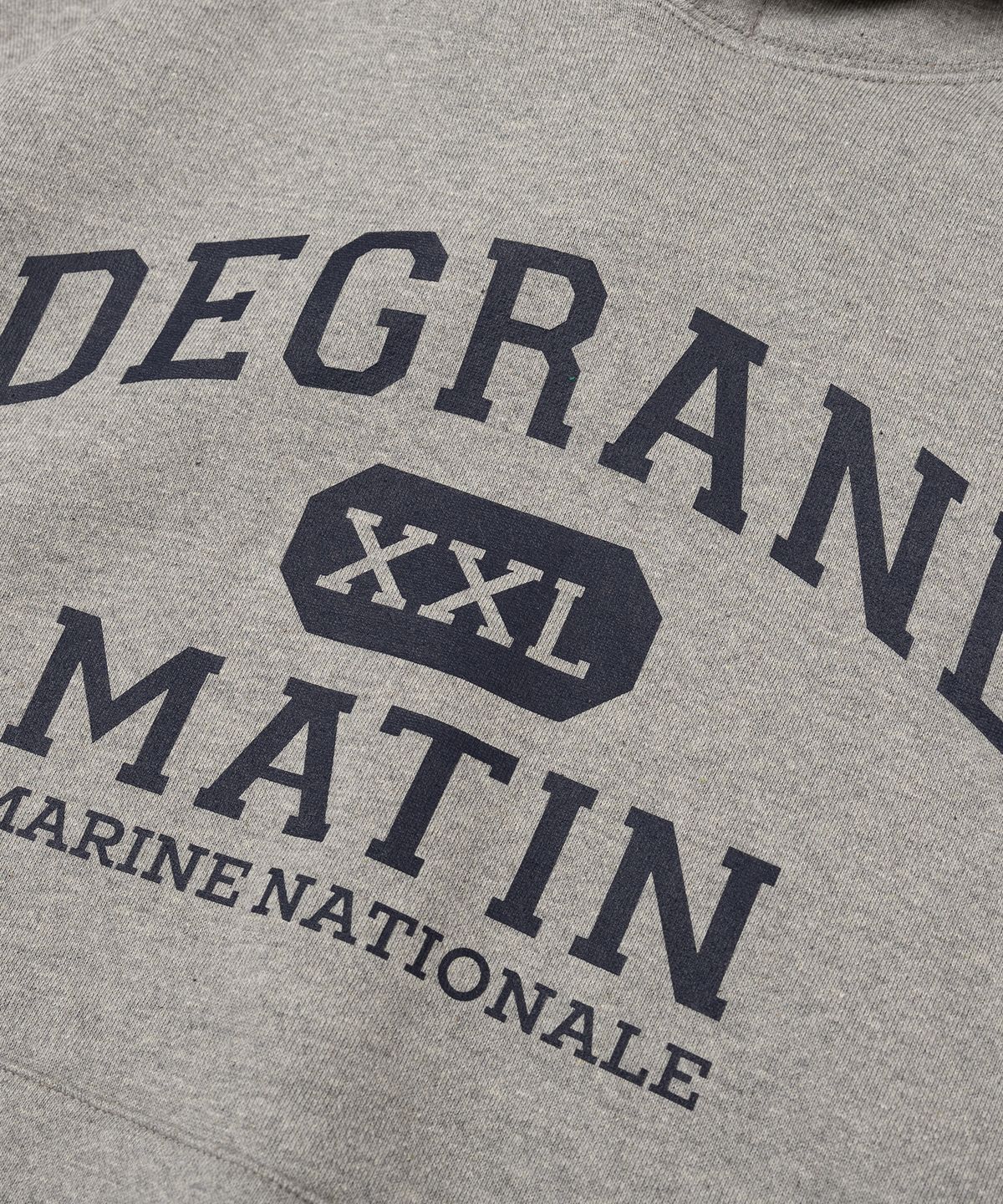 디 그랜드 마틴(DE GRAND MATIN) V.HEAVY HOOD SWEAT DEGRAND_MELANGE GRAY