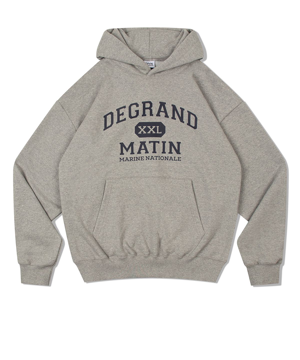 디 그랜드 마틴(DE GRAND MATIN) V.HEAVY HOOD SWEAT DEGRAND_MELANGE GRAY