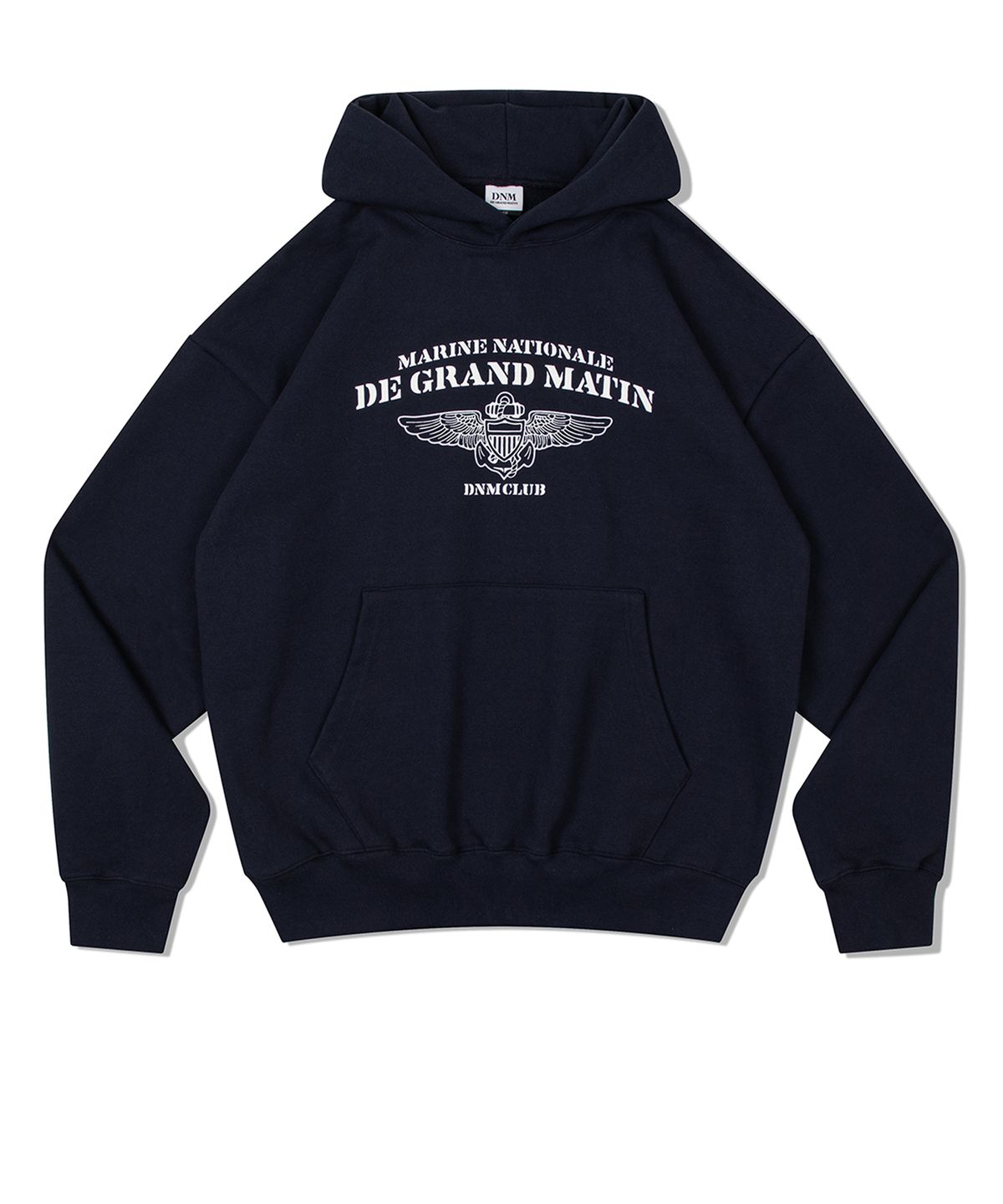 디 그랜드 마틴(DE GRAND MATIN) V.HEAVY HOOD SWEAT CLUB_NAVY
