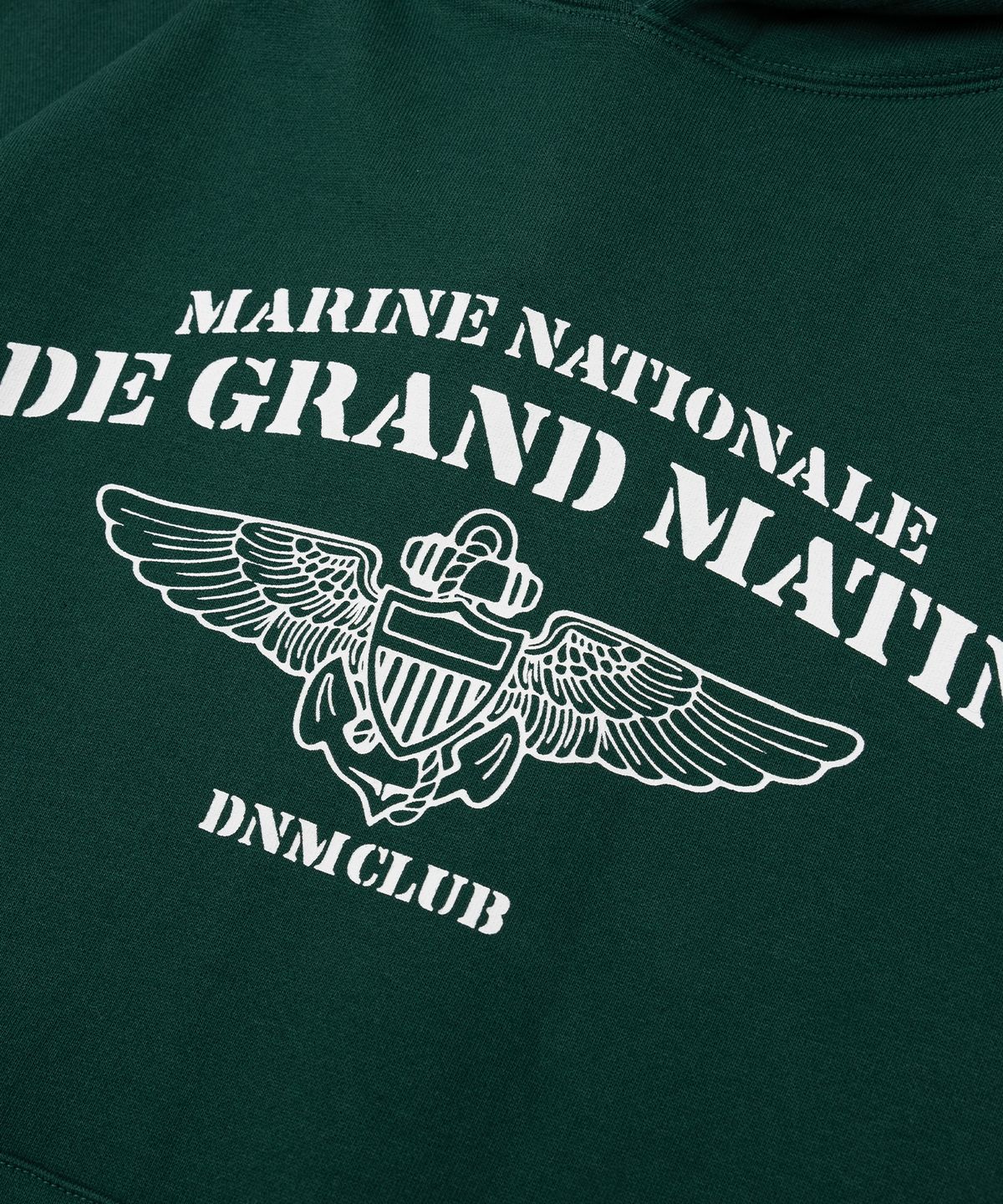디 그랜드 마틴(DE GRAND MATIN) V.HEAVY HOOD SWEAT CLUB_GREEN