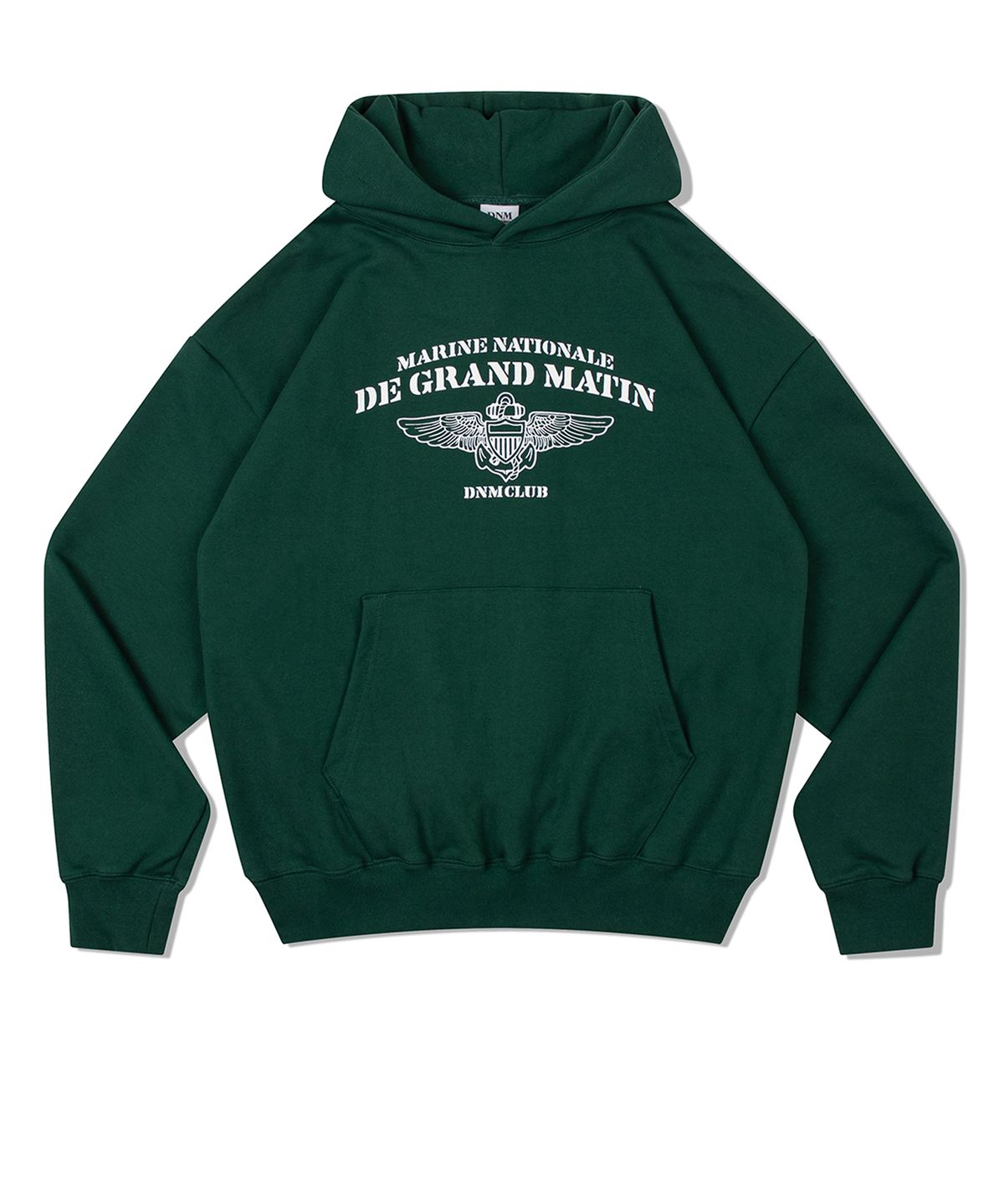 디 그랜드 마틴(DE GRAND MATIN) V.HEAVY HOOD SWEAT CLUB_GREEN