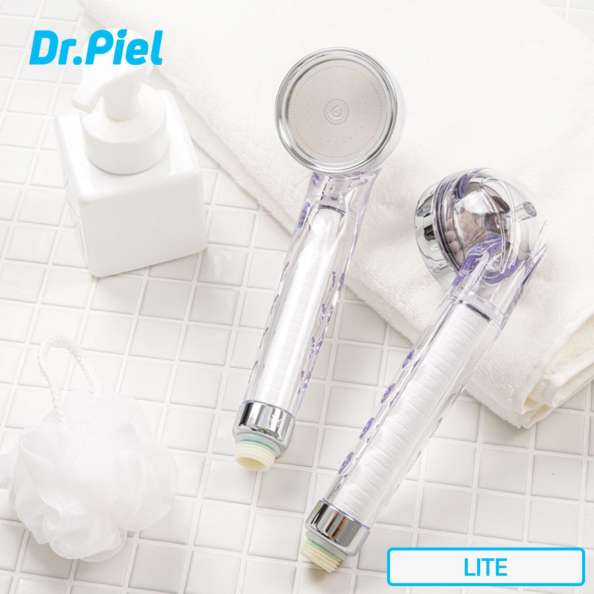 닥터피엘(DR.PIEL) 라이트 항균볼 필터 샤워기 기본세트 + 필터 1년 세트 (1차필터 6EA)