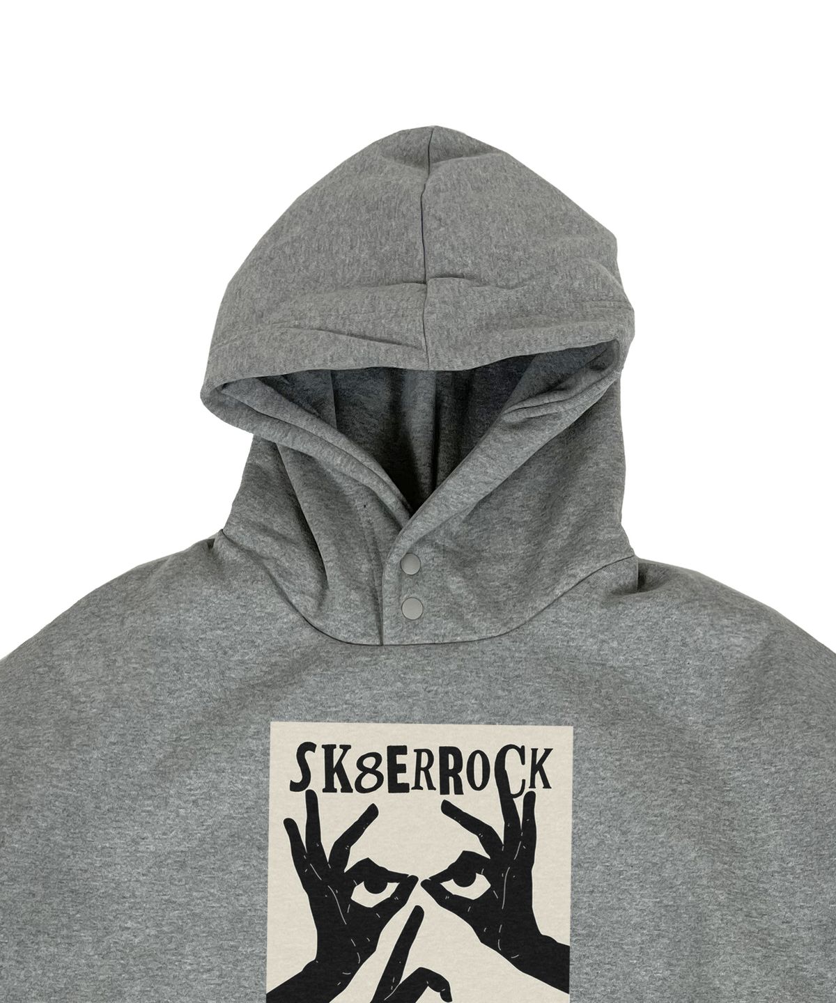 스케이터락(SK8ER ROCK) Shhh Hand Warmer Sweat Hoodie melange gray