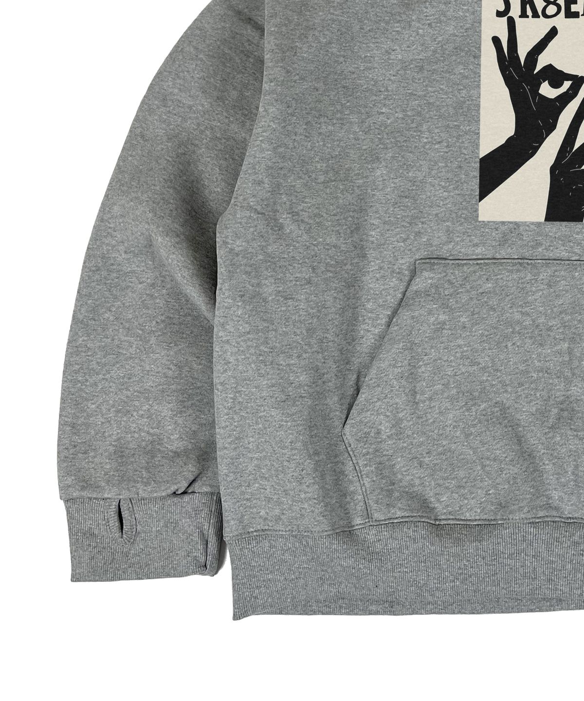 스케이터락(SK8ER ROCK) Shhh Hand Warmer Sweat Hoodie melange gray