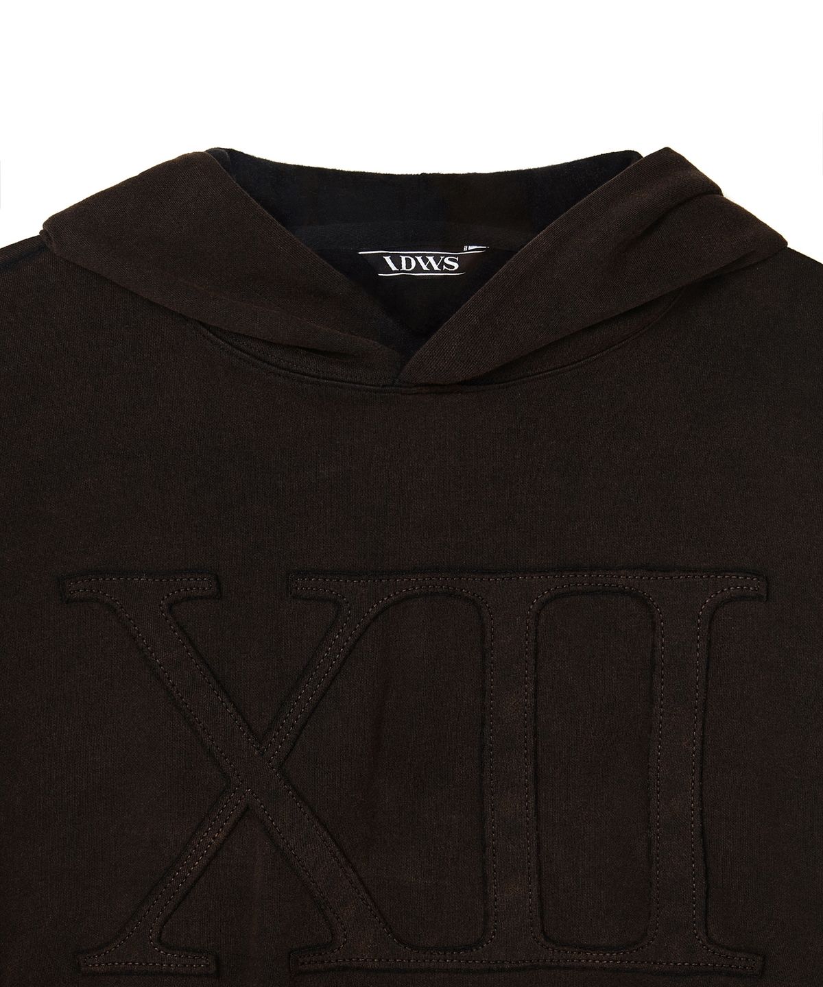 아이돈워너셀(IDWS) XII Applique Sleeve Hoodie Black