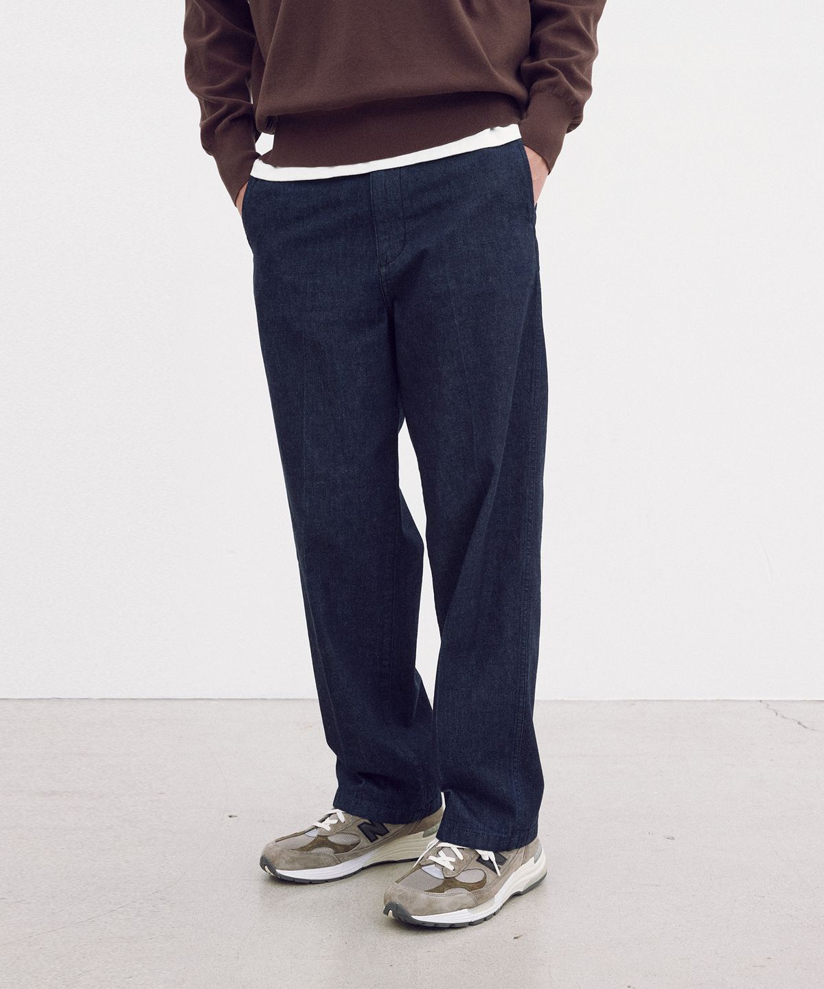 포터리(POTTERY) Officer Denim Pants_Blue