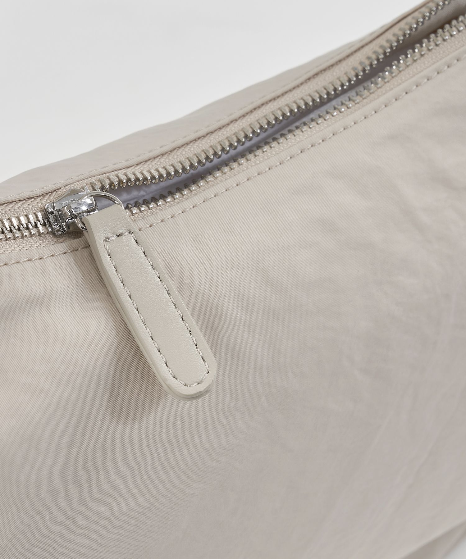 MUSINSA | PAPERBOY Half Moon Shoulder Bag - Beige