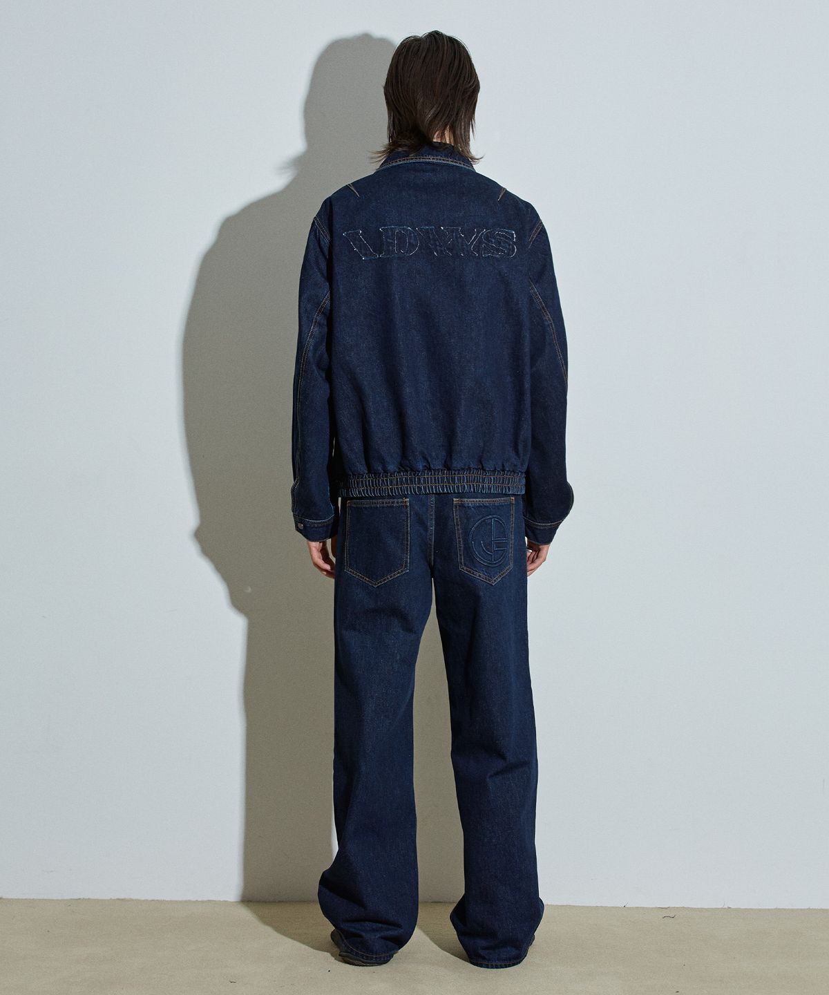 아이돈워너셀(IDWS) Applique Chasser Denim Pants Indigo