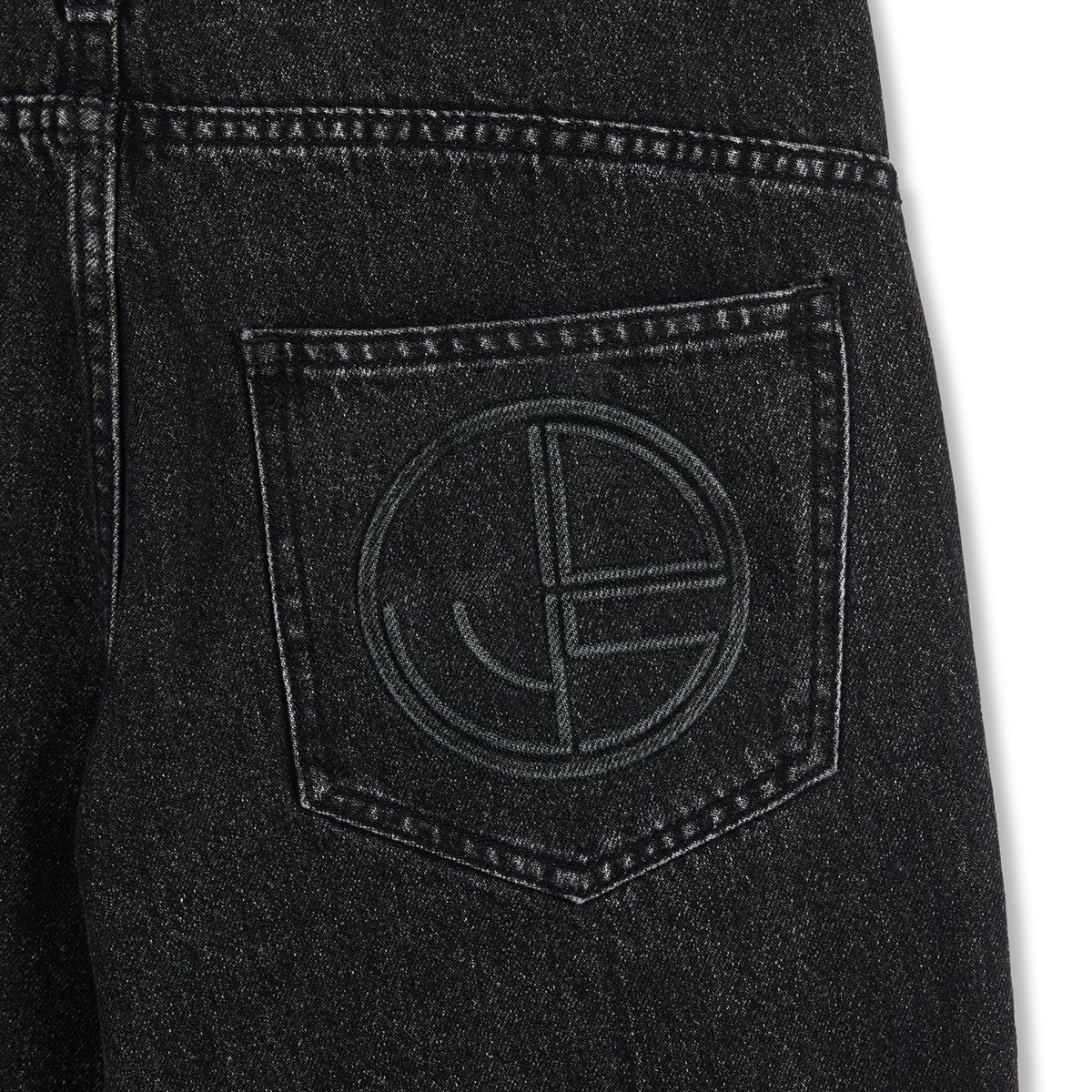 아이돈워너셀(IDWS) Applique Chasser Denim Pants Black