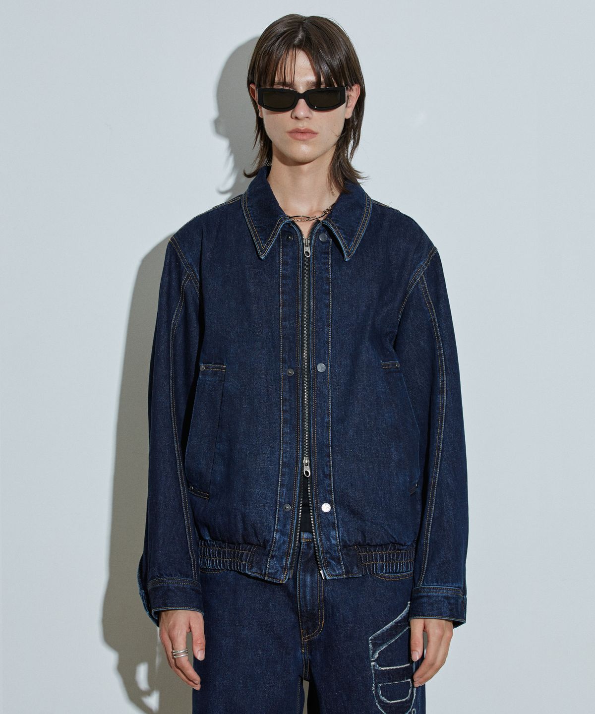 아이돈워너셀(IDWS) Applique Chasser Denim Jacket Indigo