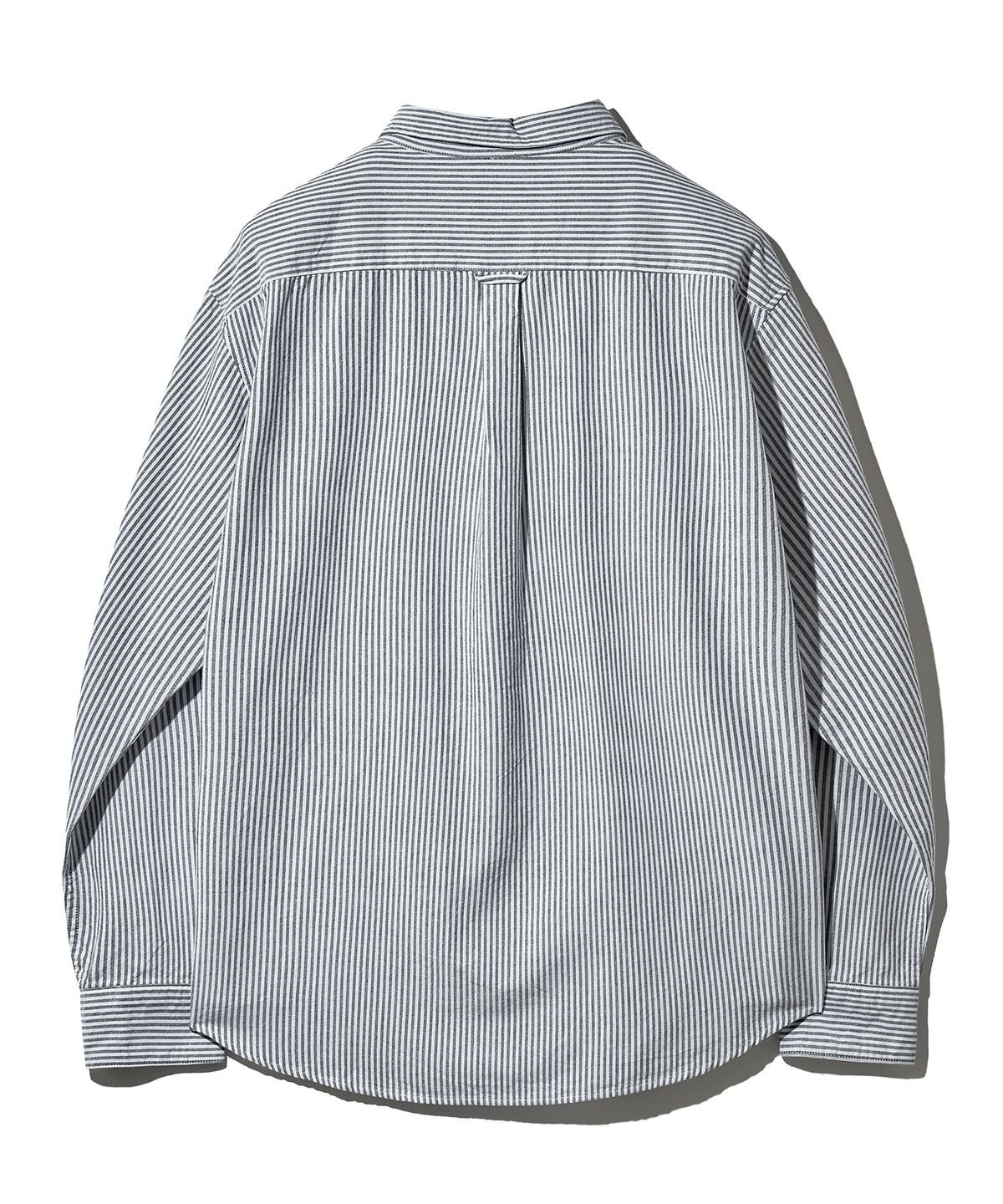 그루브라임(GROOVE RHYME) POCKET OXFORD SHIRTS (STRIPE GREY) [LRSFCSA742M]