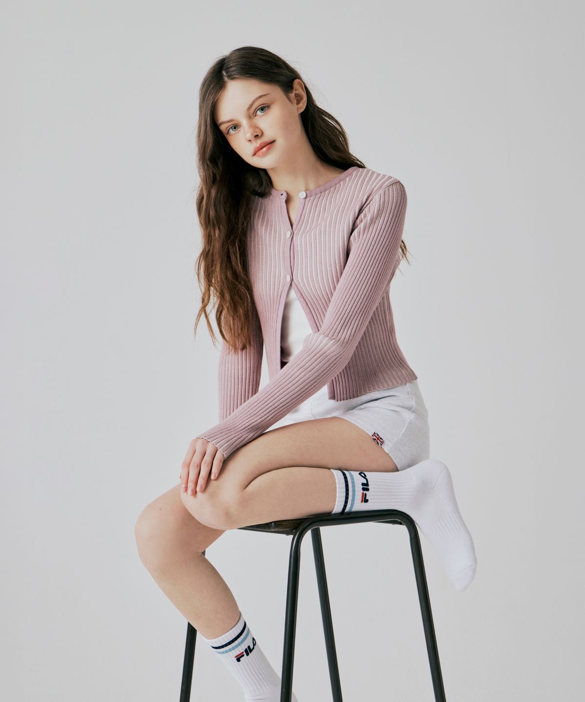 휠라 골프(FILA GOLF) 투 라인 쿠션 크루 5PACK (2colors)