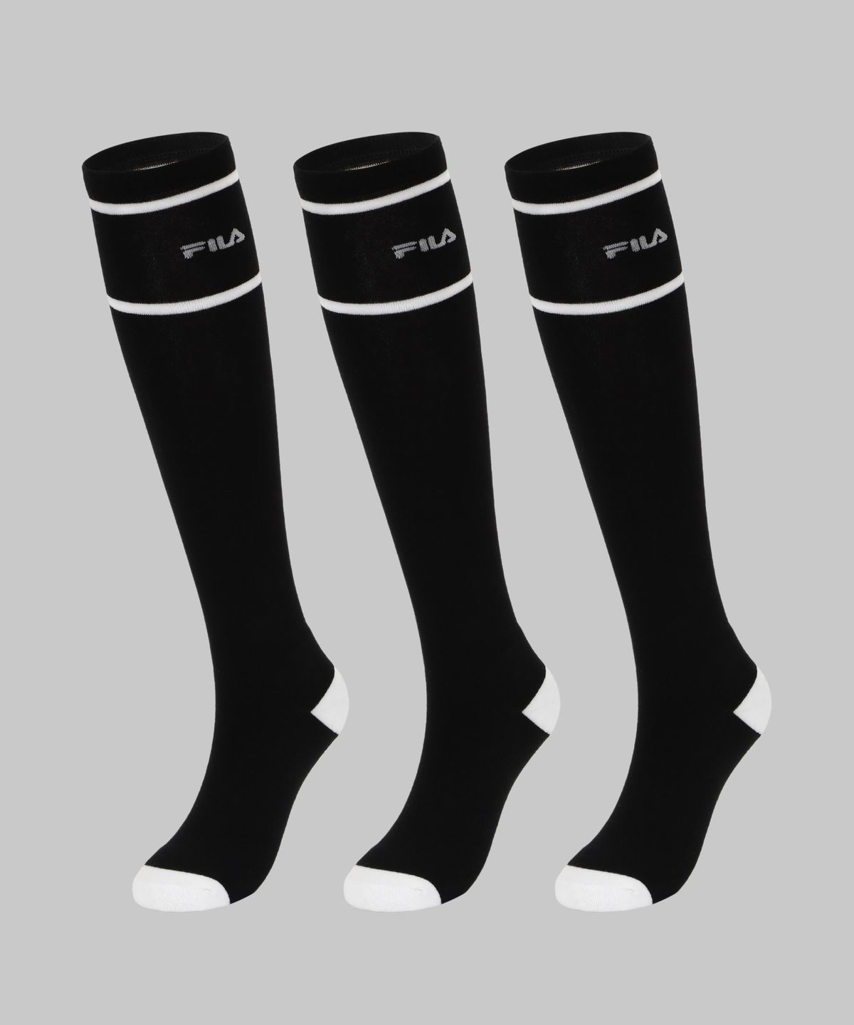 휠라 골프(FILA GOLF) 사이드 더블 쿠션 니삭스 3PACK (2colors)