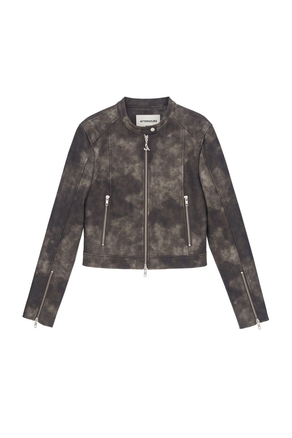 AFTERHOURS ♥ LEATHER BIKER JACKET /追跡付 MUSINSA公式 | AFTERHOURS LEATHER BIKER JACKET (CHARCOAL BROWN)