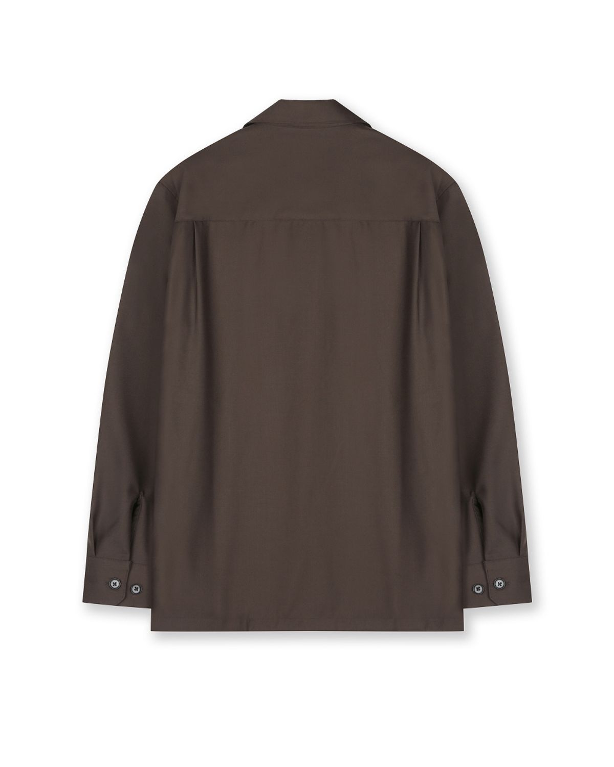 비슬로우(BESLOW) MILITARY CONVERTIBLE COLLAR SHIRTS MOCCA