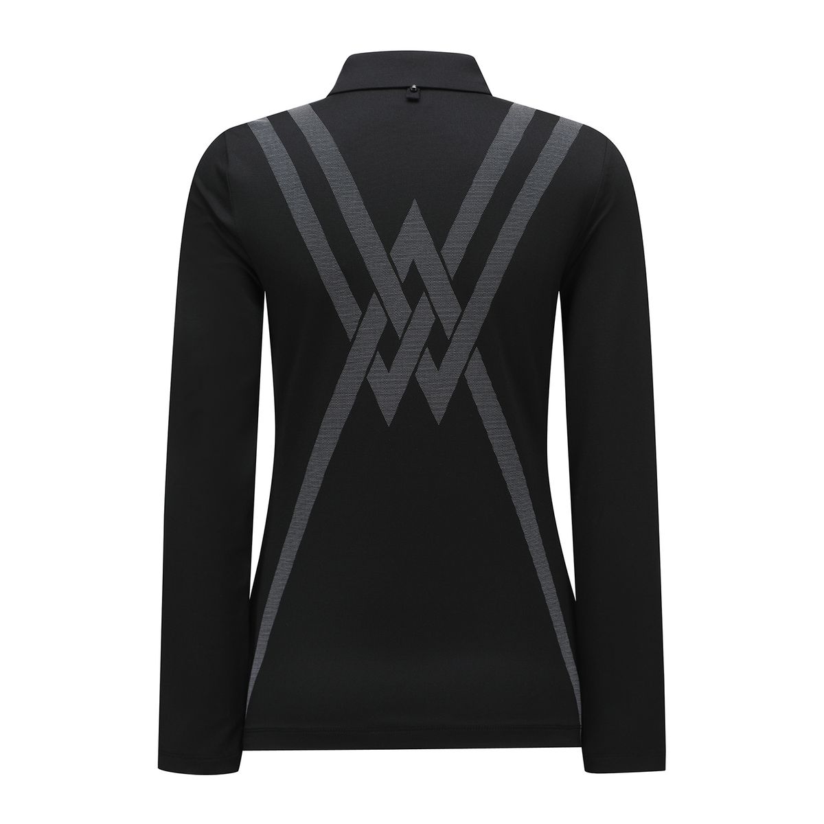 어뉴골프(ANEW GOLF) WOMEN SIGNATURE LOGO LONG T-SHIRT_BK