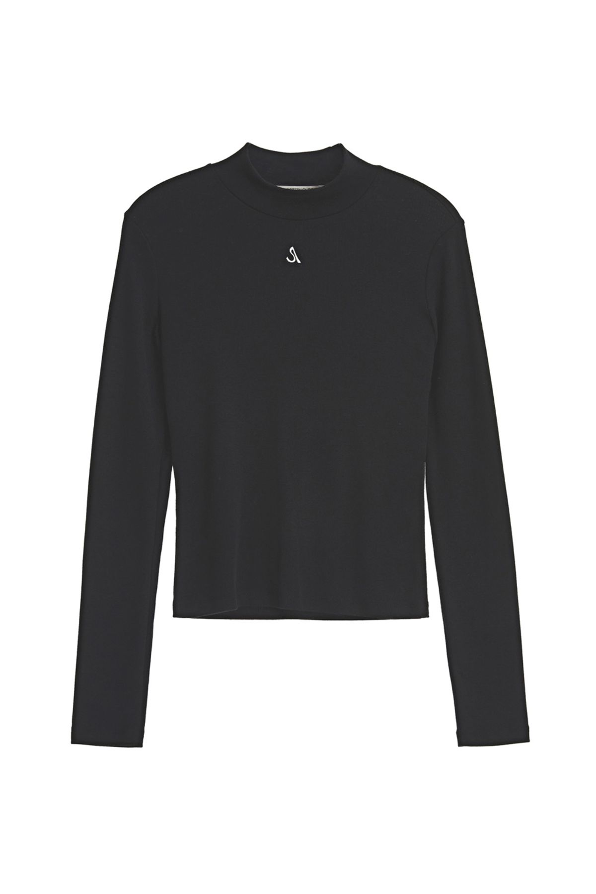 애프터아워즈(AFTERHOURS) LOGO HIGH-NECK PULLOVER (BLACK)